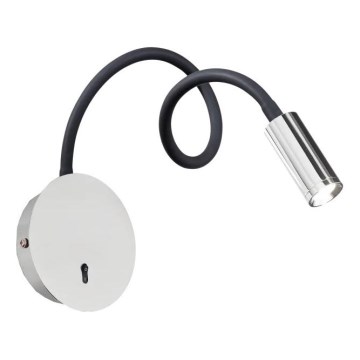 Ideal Lux - LED fleksibilna lampica FOCUS LED/3,5W/230V CRI 90 siva/sjajni hrom