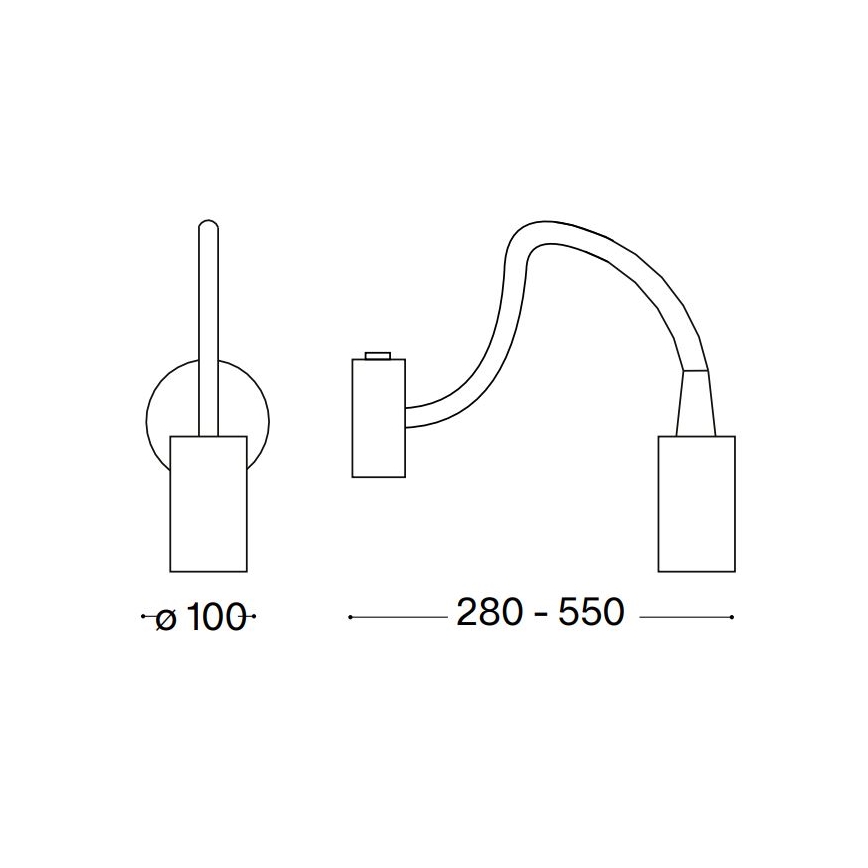 Ideal Lux - LED fleksibilna lampica FOCUS LED/4W/230V CRI 90 bela