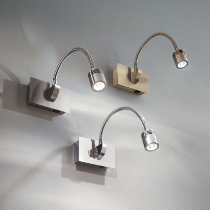 Ideal Lux - LED fleksibilna zidna lampa DYNAMO LED/3,5W/230V CRI 90 bronzana