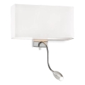 Ideal Lux - LED fleksibilna zidna lampa HOTEL 1xE27/60W + LED/1,5W/230V