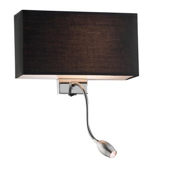 Ideal Lux - LED fleksibilna zidna lampa HOTEL 1xE27/60W + LED/1,5W/230V