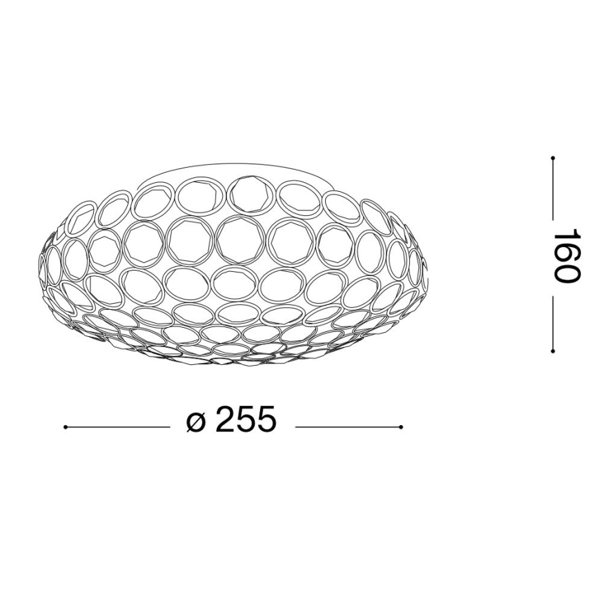 Ideal Lux - LED kristalno plafonsko svetlo KING 3xG9/3W/230V, prečnik 25,5 cm, sjajni hrom