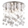 Ideal Lux - LED kristalna plafonska svetiljka MOONLIGHT 8xG9/3W/230V prečnik 40 cm sjajni hrom