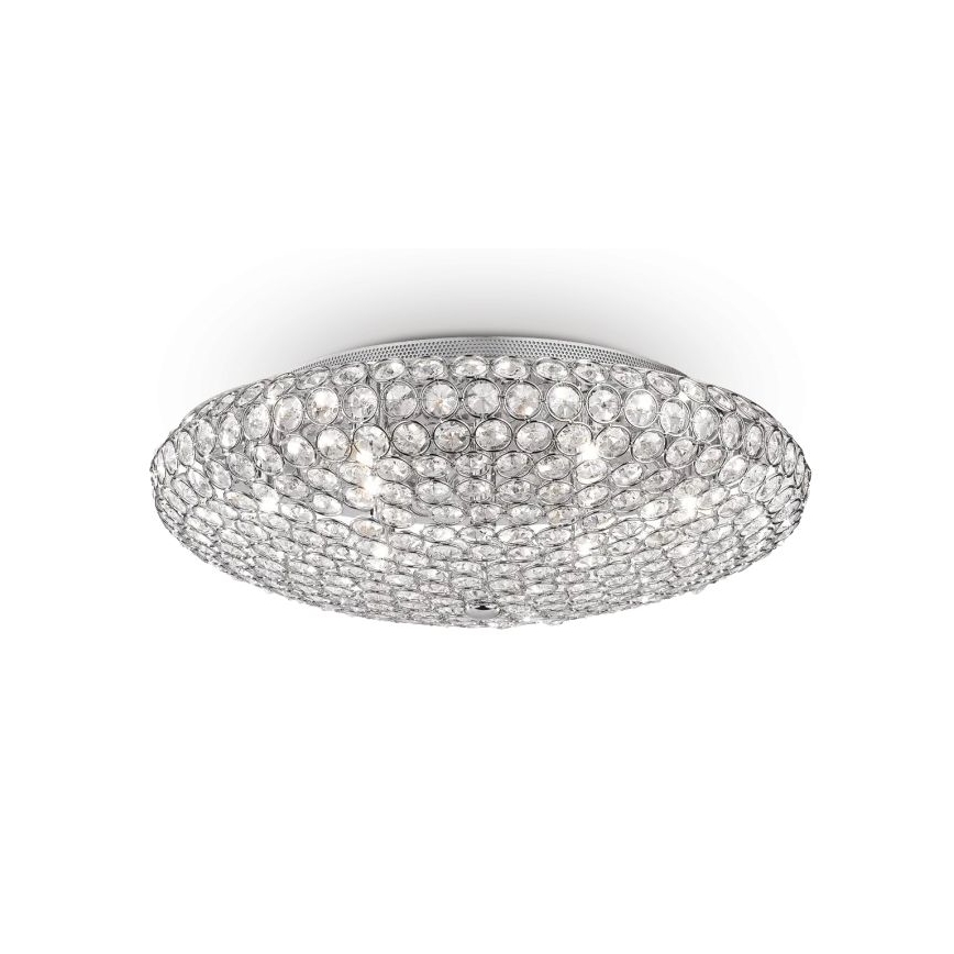 Ideal Lux - LED kristalno plafonsko svetlo KING 9xG9/3W/230V prečnik 53,5 cm, sjajni hrom