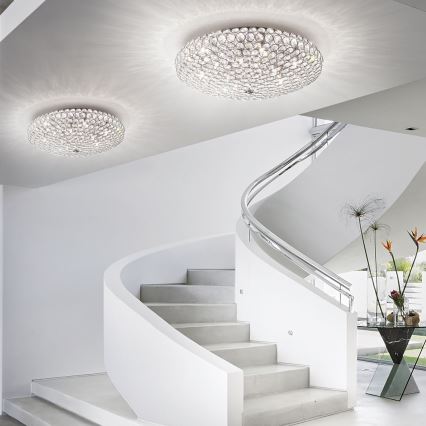 Ideal Lux - LED kristalno plafonsko svetlo KING 9xG9/3W/230V prečnik 53,5 cm, sjajni hrom