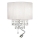 Ideal Lux - LED kristalna zidna svetiljka OPERA 2xE14/40W/230V + LED/1W bela