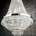 Ideal Lux - LED kristalni luster na lancu CAESAR 6xG9/3W/230V prečnik 38 cm sjajni hrom