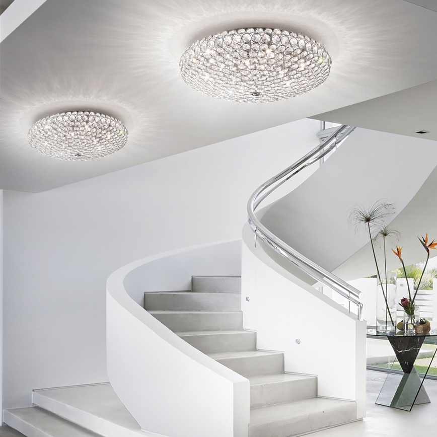 Ideal Lux - LED kristalno plafonsko svetlo KING 5xG9/3W/230V prečnik 38 cm sjajni hrom