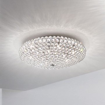 Ideal Lux - LED kristalno plafonsko svetlo KING 5xG9/3W/230V prečnik 38 cm sjajni hrom