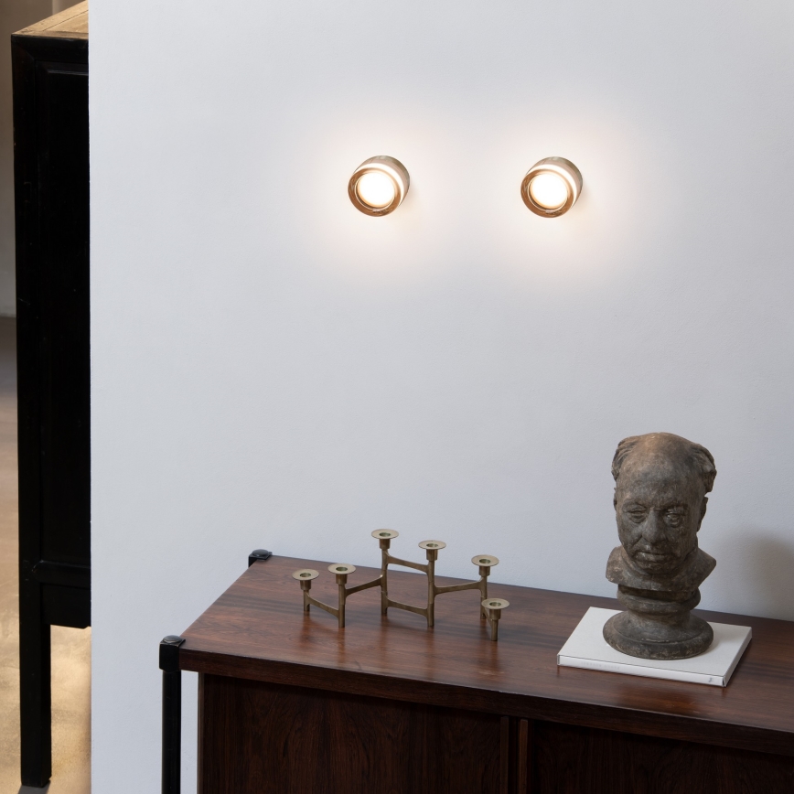 Ideal Lux - LED plafonsko svetlo za kupatilo LOLLY 1xGX53/9W/230V Ø 10,5 cm IP44 zlatna/dimljena bež