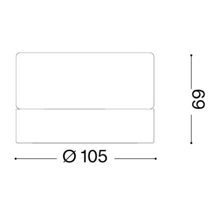 Ideal Lux - LED plafonsko svetlo za kupatilo LOLLY 1xGX53/9W/230V Ø 10,5 cm IP44 zlatna/dimljena bež