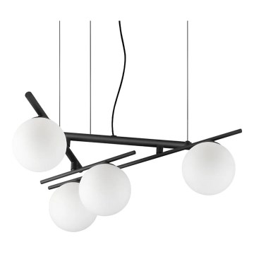 Ideal Lux - LED luster na sajli ATLAS 4xG9/3W/230V crna