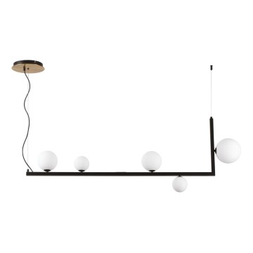 Ideal Lux - LED luster na sajli BIRDS 5xG9/3W/230V crna/zlatna