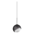 Ideal Lux - LED luster na sajli BLOOM 1xG9/3W/230V prečnik 11,5 cm crna
