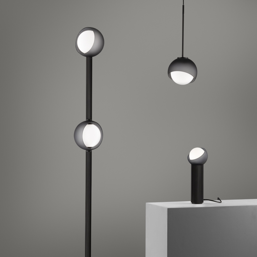 Ideal Lux - LED luster na sajli BLOOM 1xG9/3W/230V prečnik 11,5 cm crna