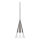 Ideal Lux - LED luster na sajli CONO 1xGU10/7W/230V pr. 15 cm CRI 90 mat hrom