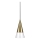 Ideal Lux - LED luster na sajli CONO 1xGU10/7W/230V, prečnik 15 cm, CRI 90, mesing