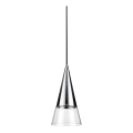 Ideal Lux - LED luster na sajli CONO, 1xGU10/7W/230V, prečnik 15 cm, CRI 90, sjajni hrom
