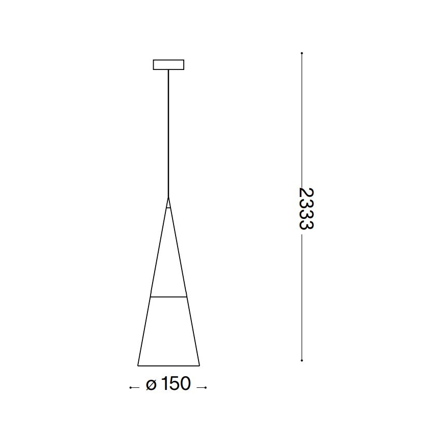 Ideal Lux - LED luster na sajli CONO 1xGU10/7W/230V pr. 15 cm CRI 90 mat hrom