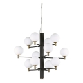 Ideal Lux - LED luster na sajli COPERNICO 12xG9/3W/230V prečnik 71 cm crna
