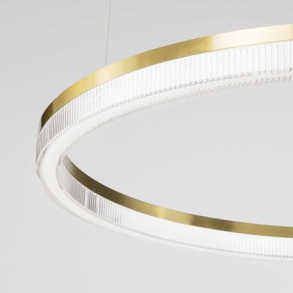 Ideal Lux - LED luster na sajli CROWN LED/30W/230V 3000K prečnik 60 cm CRI 90 mesing