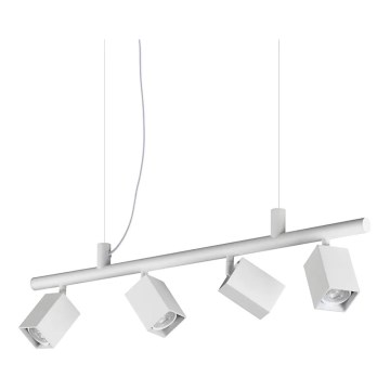 Ideal Lux - LED luster na sajli DYNAMITE 4xGU10/7W/230V CRI 90 bela