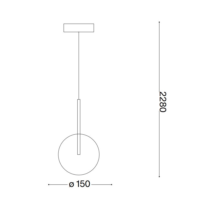 Ideal Lux - LED luster na sajli EQUINOXE 1xG4/2W/230V prečnik 15 cm sjajni hrom/zadimljeno