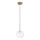 Ideal Lux - LED luster na sajli EQUINOXE 1xG4/2W/230V prečnik 15 cm mesing/proziran