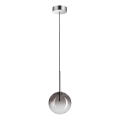 Ideal Lux - LED luster na sajli EQUINOXE 1xG4/2W/230V prečnik 15 cm sjajni hrom/zadimljeno