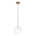 Ideal Lux - LED luster na sajli EQUINOXE 1xG4/2W/230V prečnik 20 cm mesing/prozirno