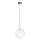 Ideal Lux - LED luster na sajli EQUINOXE 1xG4/2W/230V prečnik 25 cm mesing/prozirno