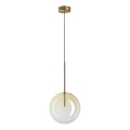 Ideal Lux - LED luster na sajli EQUINOXE 1xG4/2W/230V Ø 25 cm mesing/zadimljeno