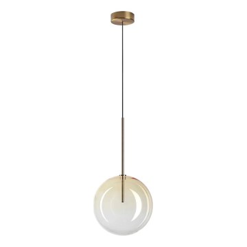 Ideal Lux - LED luster na sajli EQUINOXE 1xG4/2W/230V Ø 25 cm mesing/zadimljeno