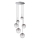 Ideal Lux - LED luster na sajli EQUINOXE 6xG4/2W/230V pr. 65 cm sjajni hrom/zadimljeno
