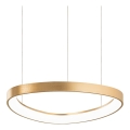 Ideal Lux - LED luster na sajli GEMINI, LED 36 W, 230 V, 2700 K, prečnik 42,5 cm, CRI 90, mesing
