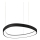 Ideal Lux - LED luster na sajli GEMINI LED/36W/230V 4000K, prečnik 42,5 cm, CRI 90, crna