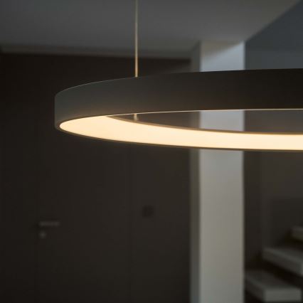 Ideal Lux - LED luster na sajli GEMINI LED/47W/230V 2700K Ø 61 cm CRI 90 crna