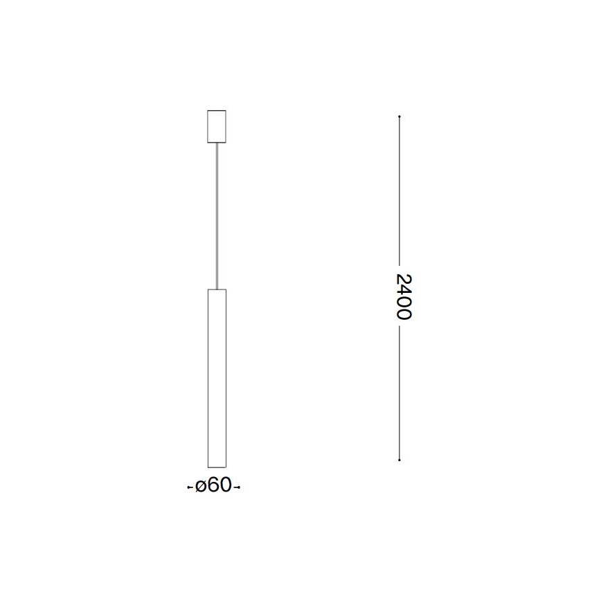 Ideal Lux - LED luster na sajli LOOK 1xGU10/7W/230V CRI 90 prečnik 6 cm bakreni