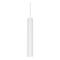 Ideal Lux - LED luster na sajli LOOK 1xGU10/7W/230V CRI 90 prečnik 6 cm bela