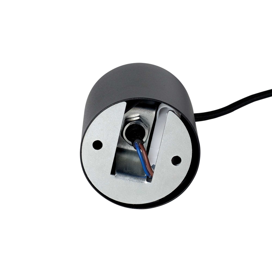 Ideal Lux - LED luster na sajli LOOK 1xGU10/7W/230V CRI 90, prečnik 6 cm, crna