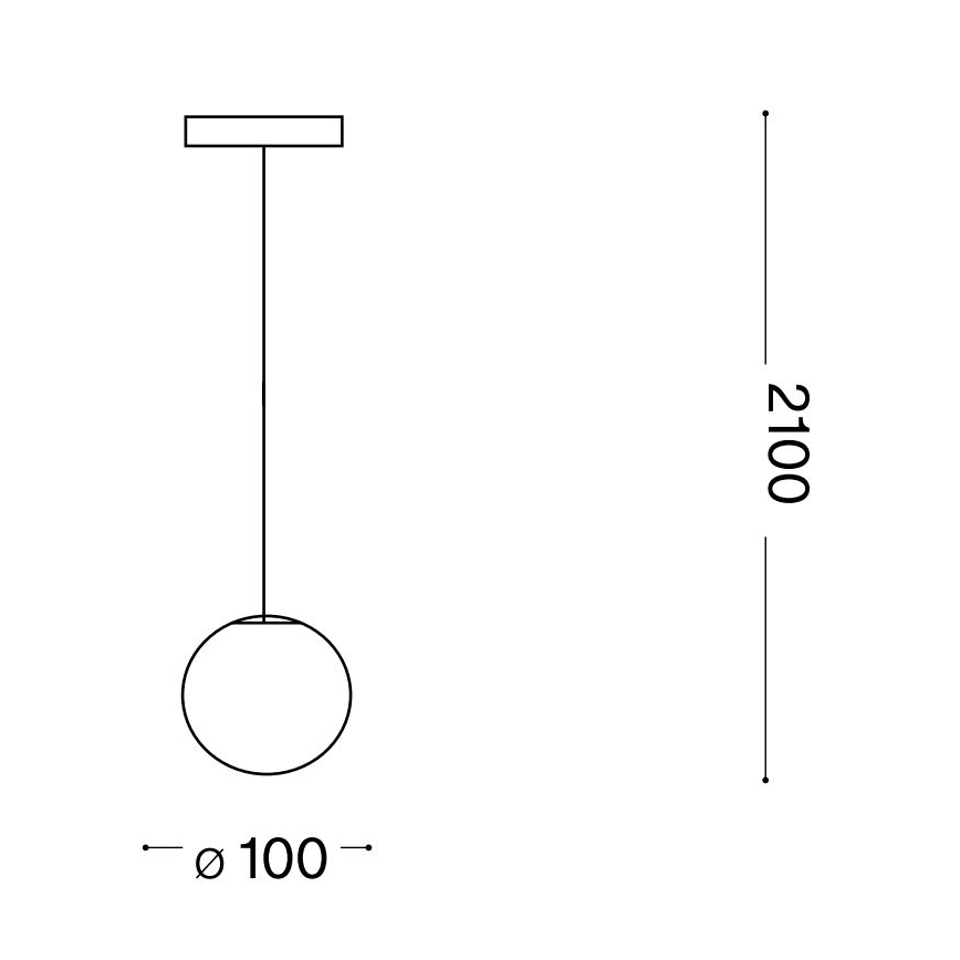 Ideal Lux - LED luster na sajli MAPA 1xG9/3W/230V, prečnik 10 cm, bela