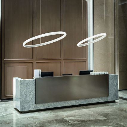 Ideal Lux - LED luster na sajli MIRACLE LED/25W/230V pr. 40 cm CRI 90 mat hrom