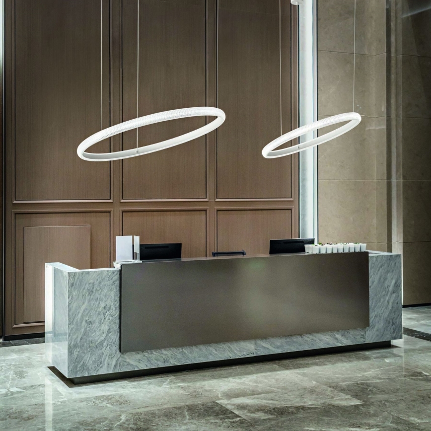 Ideal Lux - LED luster na sajli MIRACLE LED/25W/230V pr. 40 cm CRI 90 mat hrom