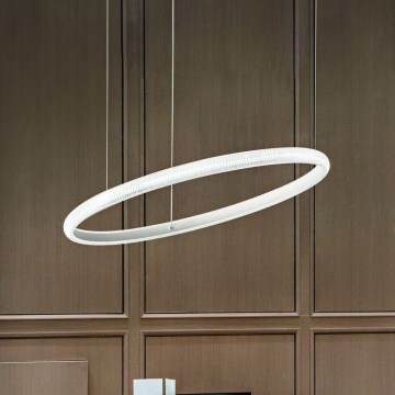Ideal Lux - LED luster na sajli MIRACLE LED/37W/230V, prečnik 60 cm, CRI 90, mat hrom