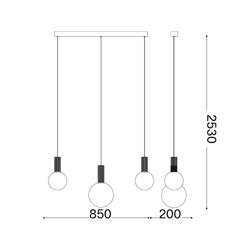 Ideal Lux - LED luster na sajli ODEON LED/20W/230V CRI 90 bež/bela