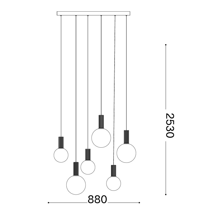 Ideal Lux - LED luster na sajli ODEON LED/39W/230V CRI 90 bež/bela