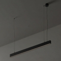 Ideal Lux - LED luster na sajli OFFICE LED/30W/230V 3000K CRI 90 crna