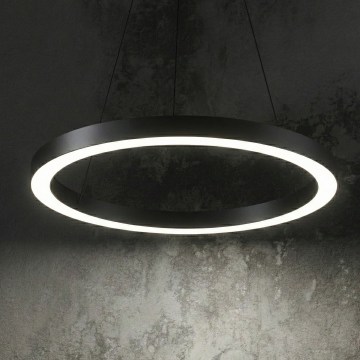 Ideal Lux - LED luster na sajli ORACLE LED/28W/230V 3000K prečnik 50 cm CRI 90 crna