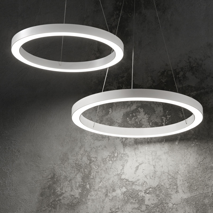 Ideal Lux - LED luster na sajli ORACLE LED/33W/230V 3000K prečnik 60 cm CRI 90 bela