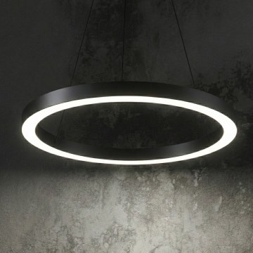 Ideal Lux - LED luster na sajli ORACLE LED/35W/230V 3000K prečnik 70 cm CRI 90 crna